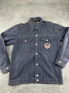 SWINGSTER JACKET MENS SMALL PERFECT CIRCLE Lightweight Denim PC EmbroideredPatch - Picture 1 of 11
