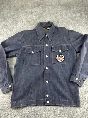 SWINGSTER JACKET MENS SMALL PERFECT CIRCLE Lightweight Denim PC EmbroideredPatch - Image 1 of 4