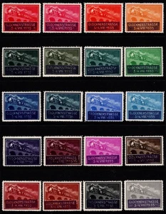 Int'l Stamp Exhibit - Vienna 1933 - 20 Poster Stamps MH - Railway Issue - Picture 1 of 2