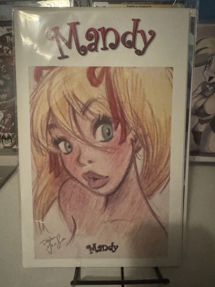 MANDY TRIBUTE TO DEAN YEAGLE ART COMIC DEAN YEAGLE SKETCH CARD SHOWCASE VARIANT - Image 1 of 1