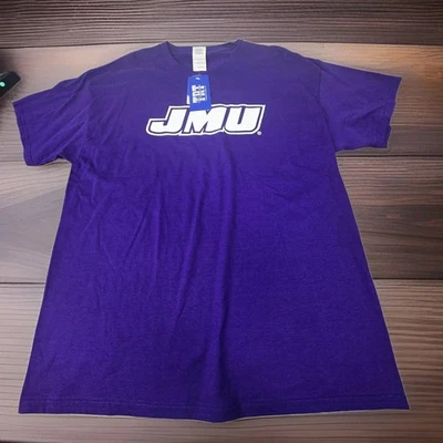Camiseta JMU James Madison University Para Hombres XL Púrpura Manga Corta Defecto Gildan Nueva Con Etiquetas Foto 1 de 4