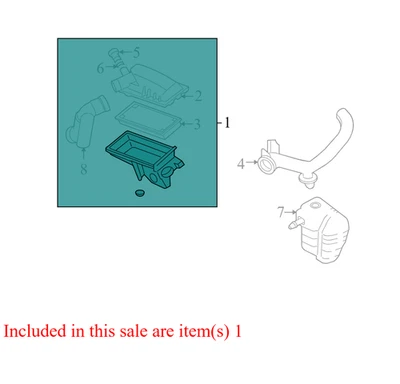 05-07 Ford Escape Mercury Mariner Hybrid Air Filter Housing Used 5M6Z9600AA OEM - Image 1 of 4