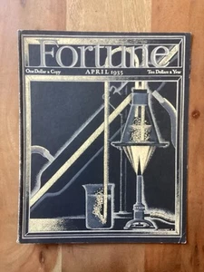 Fortune Magazine April 1935 Cover Only By Cosgrove - Picture 1 of 1