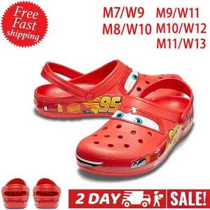 *Brand New* Crocs Lightning McQueen Cars ALL ADULT SIZES TikTok Trending 2025 - Picture 1 of 21
