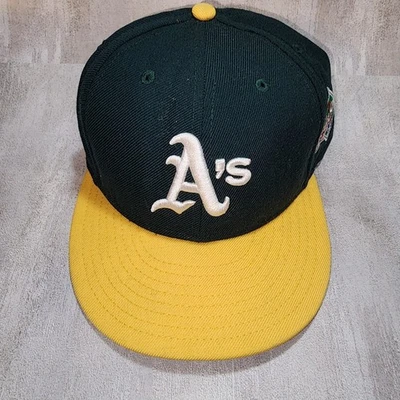 Oakland A's Hat Cap Fitted 7 1/4 59Fifty New Era 1989 World Series Cooperstown - Image 1 of 4