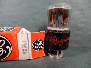 GE NOS Short 6X5GT Vacuum Tube Amplitrex Tested & Guaranteed 1959! - Picture 1 of 5