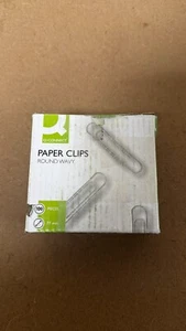 Q-Connect 77mm Round Wavy Design Durable Metal Paper Clips - (Pack of 100) - Picture 1 of 3