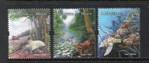 Malaysia 2010 Threatened Habitat  Turtle Forest River Animals Fauna Stamps 3v - Picture 1 of 3