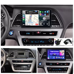 Carplay Car Radio For HYUNDAI SONATA 2015 2016 2017 Android 12 Navi GPS WIFI RDS - Picture 1 of 16