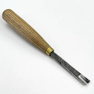 Hand-Forged Fishtail Chisel – 52100 Steel, Ash Handle, For Fine Carving Work - Picture 1 of 10