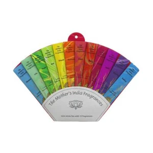 💚 Greater Goods The Mother's India Fragrances Natural Incense Fan 12Fragrances - Picture 1 of 1