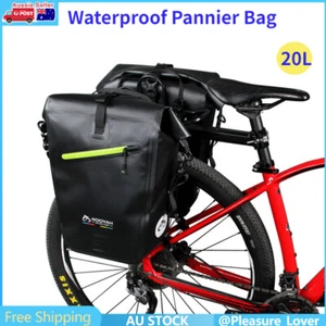 City Commuting Bicycle Pannier Bags Back-Roller Rear Rack Carrier Mountain Bike - Picture 1 of 15
