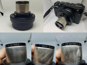 Ikon Kinostar 70mm Projection lens + GFX adapter for Fuji 50R,50s,Fujifilm,GF