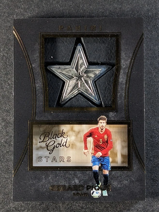 2016-17 Panini Black Gold GERARD PIQUE Patch Stars Medallions Spain #S-GP