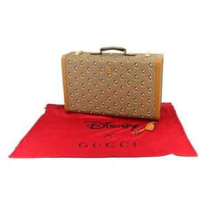 GUCCI Disney Mickey Mini GG Supreme Trunk Case Brown 602675 - Picture 1 of 10