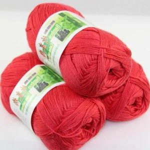 Sale Lot 3 Skeinsx50gr Soft Bamboo Cotton Baby Hand Knit Shawls Crochet Yarn 33 - Picture 1 of 5
