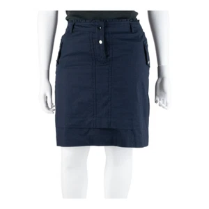 Falda Recta Hasta La Rodilla Con Volantes REISS Azul Mujer UK 14 - Imagen 1 de 5