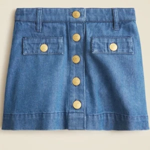 J Crew Girls' button-up skirt in drapey denim Size 10 - Picture 1 of 6