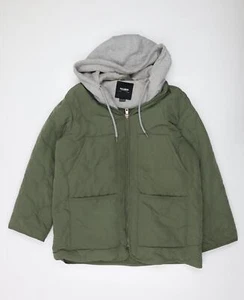 Pull & Bear Men's Green Hooded Puffer Jacket Size M - Picture 1 of 12