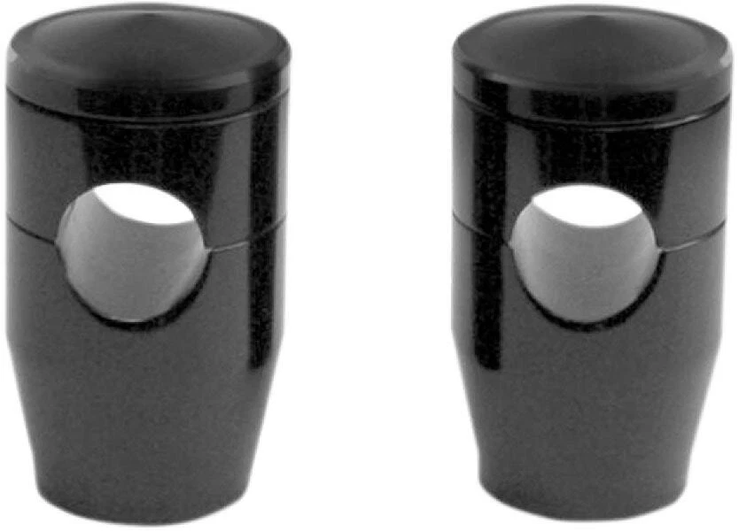 Accutronix Black 2" Custom Billet Aluminum Risers 1" Bars Standard Triples Fit - Image 1 of 1