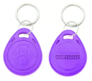 10 X 125Khz RFID TK4100 EM4100 Proximity ID Card Token Tags Key fobs Keyfobs - Picture 1 of 11