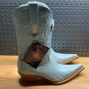 STIVALE WESTERN DONNA LOS ALTOS bambino blu ANELLO PUNTA LUCERTOLA taglia 10 - Foto 1 di 21