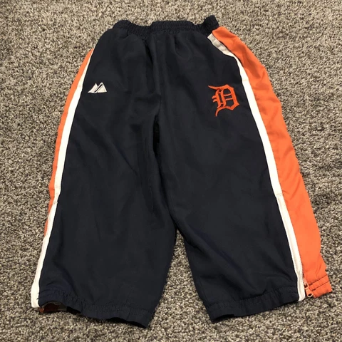 Detroit Tigers Shorts Pants 18M Blue Orange MLB Baseball Majestic Kids Toddler Cover