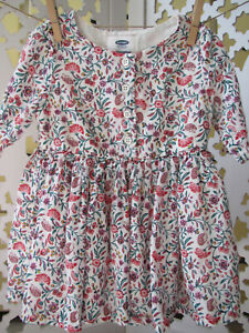 Old Navy Girls 12-18 Month White Floral Empire Waist Babydoll Jersey Dress NWT
