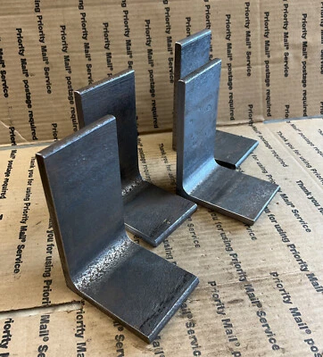 4 X 6 Acero Ángulo Hierro 3/8" TH Soportes de Soporte Estante de Soldadura 3" Largo (4) PCS Foto 1 de 4