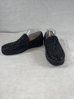 Zapatillas sin cordones CHRISTIAN LOUBOUTIN negras con bote con ruedas EU41 - PRECIO DE VENTA SUGERIDO POR EL FABRICANTE $1,195 Foto 1 de 4