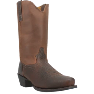 Laredo Men's Gilly Dark Brown Leather Cowboy Boots 68449 - Picture 1 of 70