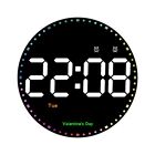 Smart Brightness Adjustment 10 inch Led Wall Calendar Clock for Home Decoration