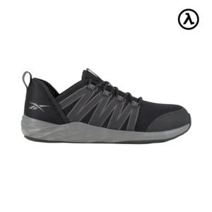REEBOK ASTRORIDE WORK MEN'S ATHLETIC WORK SHOE BLACK/DARK GREY BOOTS RB2211 -NEW - Picture 1 of 5