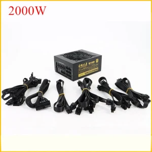 Alimentation ATX entièrement modulaire 2000W ATX ETH Bitcoin Mining Power 90% pour BTC - Photo 1/11