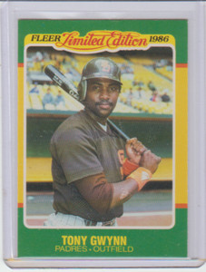 1986 Fleer Limited Edition Tony Gwynn Card #22 San Diego Padres