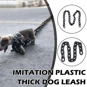 Imitation Plastic Large Iron Chain Thick Dog Leash Dog=walking Creative-- Y5X3 - Picture 1 of 15