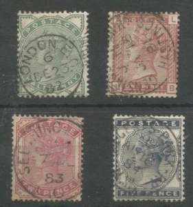 1880 bet SG 164-9 SELECTION (4) VERY FINE USED QV CDS STAMPS PREMIUM EXAMPLES - Picture 1 of 1