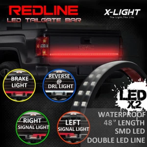 REDLINE 48" Tailgate LED Strip Light Bar Truck Reverse Brake Turn Signal Tail - Picture 1 of 9