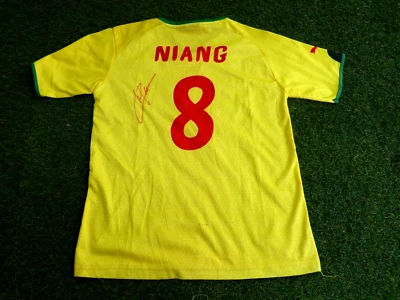 Maillot SENEGAL signé signed MAMADOU NIANG foot ultras - Photo 1/3