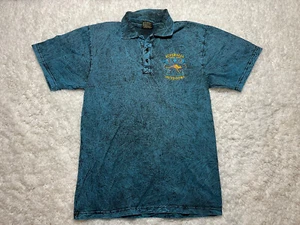 Planet Earth Shirt Mens Medium Teal Polo Australia Outdoors - Picture 1 of 8