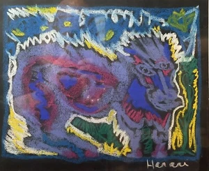 Hananiah Harari Pastel On Paper - Picture 1 of 6