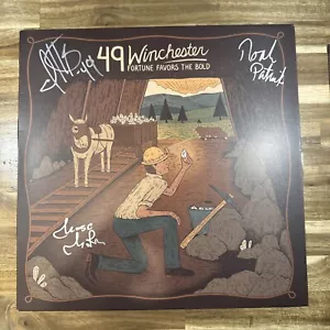 49 Winchester - Fortune Favors the Bold BLACK vinyl SIGNED Autograph Country - Picture 1 of 9