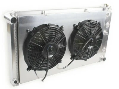3 Row Radiator + Fans for 1966-1977 Olds Cutlass Supreme 1980-1985 Toronado Foto 1 de 4