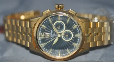 S. Coifman Men's Black Dial Gold Stainless Steel Watch SC0270 - Image 1 of 4