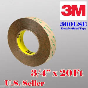 3M 300LSE 3/4" x 20 Ft Double Sided Sticky Adhesive Tape High Bond Iphone Screen - Picture 1 of 5