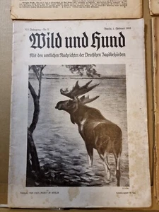 Zeitschrift Wild und Hund , Nr 5, 1. Feb. 1935 zusätzlich 3 weitere Ausgaben - Bild 1 von 11
