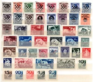 CROATIA & SLOVAKIA 1940's COLLECTION OF 300+ STAMPS MINT & USED - Picture 1 of 12