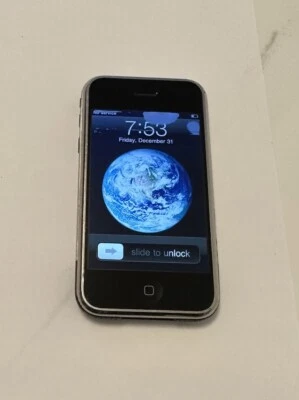 Apple iPhone 1st Generation - 8GB - Black (AT&T) A1203 (GSM) C34 - Image 1 of 4