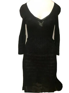 Original Missoni Strick Häkel Schwarz Langarm Kleid!!! einmal getragen GR 38 VIBA - Bild 1 von 11