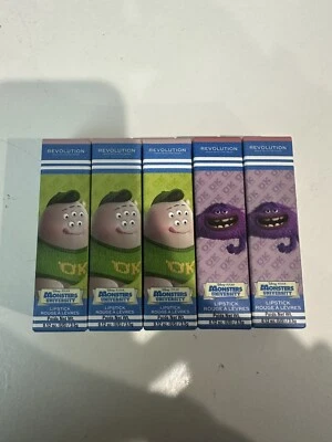 Makeup Revolution london  Disney pixar monsters university lipsticks - Image 1 of 2
